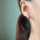 Thumbnail: 18k white gold hoop earring -10mm