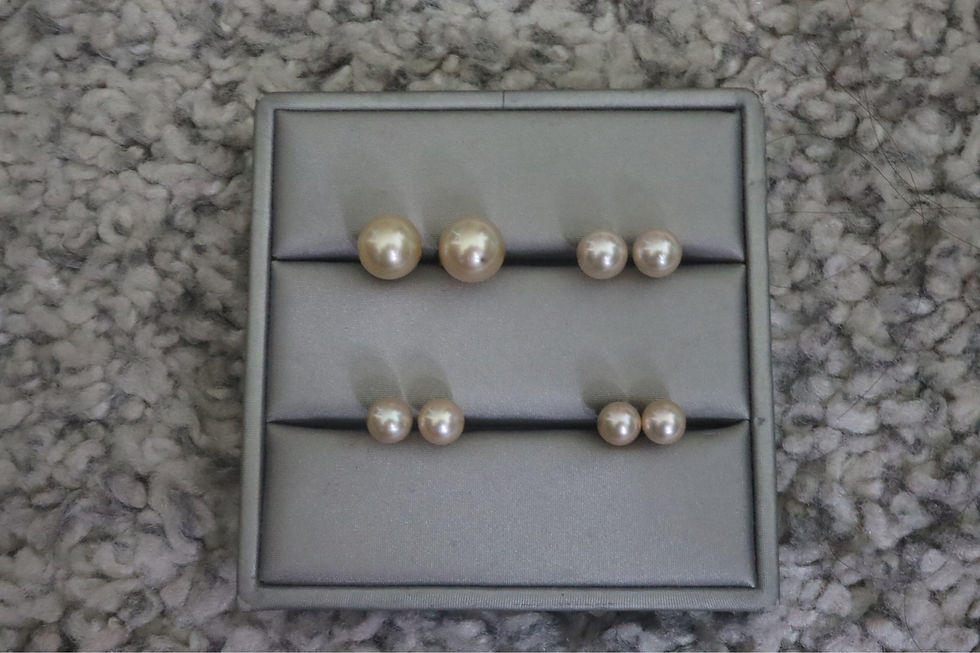 Thumbnail: 6.4-6.5mm South sea pearl in 18k solid gold