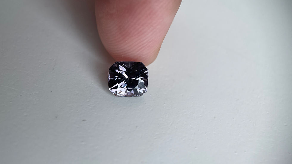 Thumbnail: 1.64Ct Purplish GREY spinel, Lilic spinel, precision cut spinel