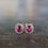 Thumbnail: 2Ct Pinkish Red ruby earring