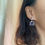 Thumbnail: Natural Amethyst Earring with Natural Diamonds in 18k solid gold