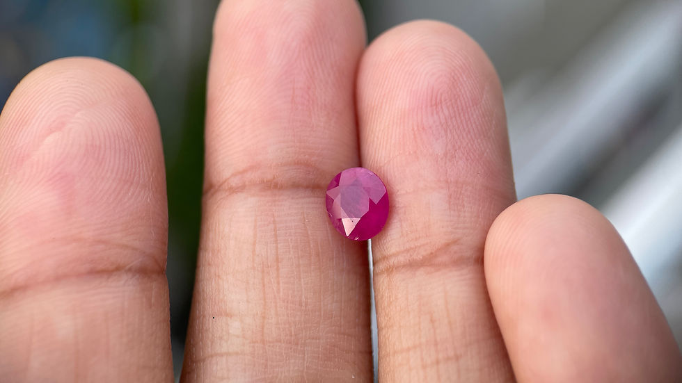 Thumbnail: GIA 1.07 ct Unheated Burma Ruby (6.59x5.68x3.43 mm)
