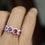 Thumbnail: Total 1.35Ct Ruby ring in 18k White Gold