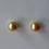 Thumbnail: AAA quality 9.5mm Intense Gold South Sea Pearl Earring