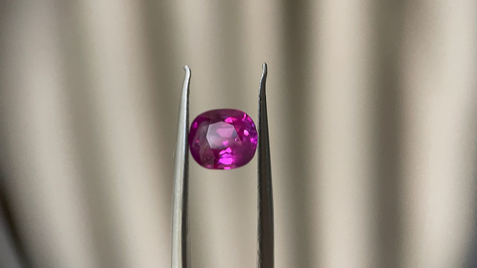 Thumbnail: 2.14Ct Unheated Mogok Vivid Pink Sapphire