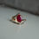 Thumbnail: NGI certified 1.58ct Burma Heated Ruby and Natural Diamond Ring in 18K Gold