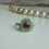 Thumbnail: Red spinel and Tsavorite Ring in 18k Solid Gold