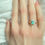 Thumbnail: Balance of bespoke order - 1.3ct Emerald Ring in 18k solid gold