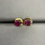 Thumbnail: Burmese Unheated Ruby Ear Stud in 21k solid gold
