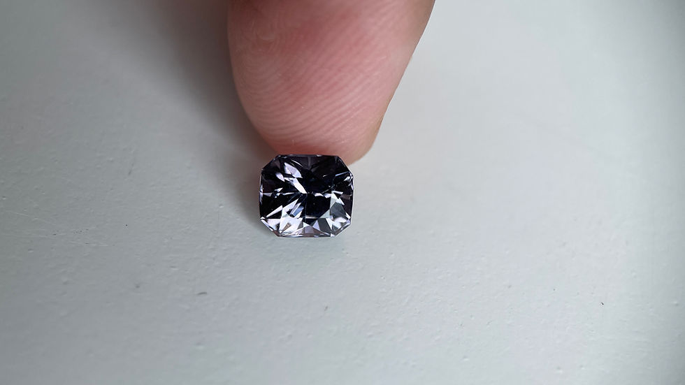 Thumbnail: 1.64Ct Purplish GREY spinel, Lilic spinel, precision cut spinel