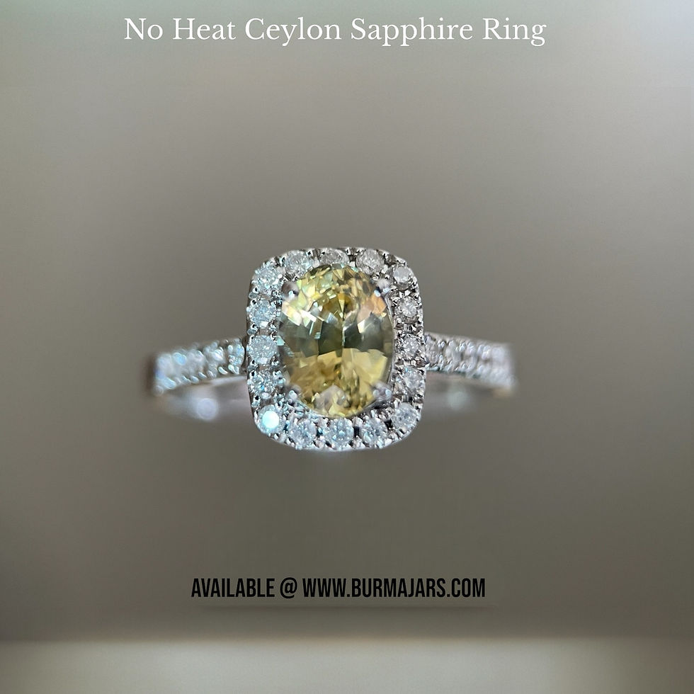 Thumbnail: IGI certified 1.17Ct Ceylon Yellow Sapphire Ring in 18k yellow gold