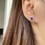 Thumbnail: Burmese Unheated Ruby Earring 