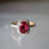 Thumbnail: 1.2Ct Burma Unheated Ruby ring in 18k solid gold