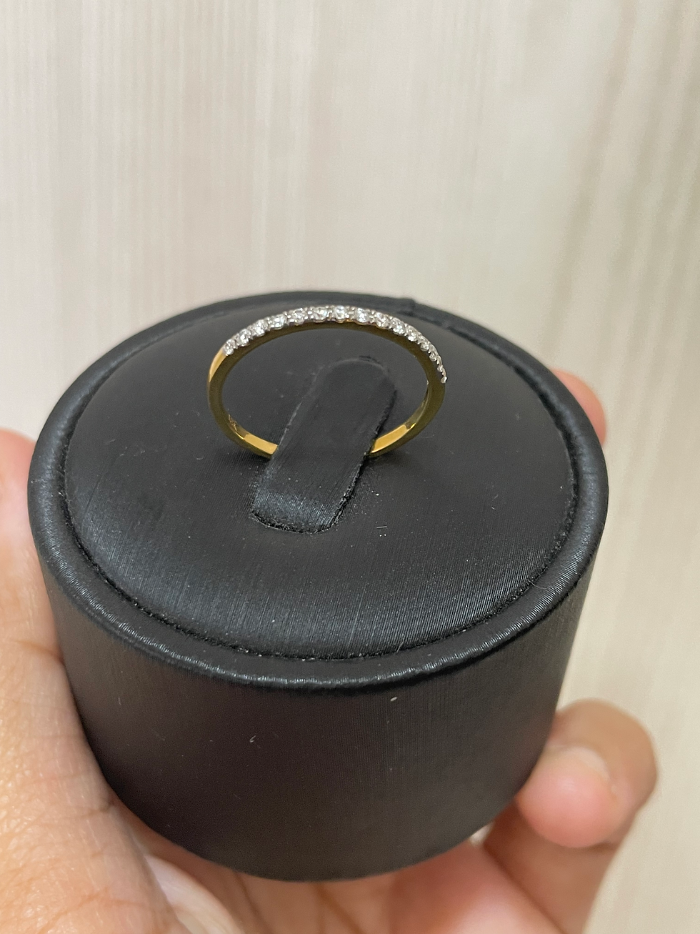 Thumbnail: Natural Diamond Ring in 18k solid gold 