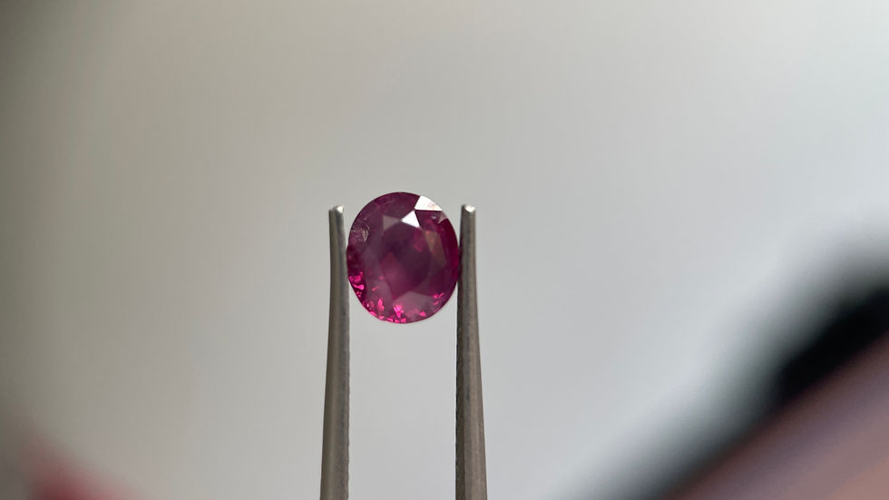 Thumbnail: GIA 1.19ct Unheated Burma Purplish Red Ruby (6.39 x 5.42 x 4.18 mm)