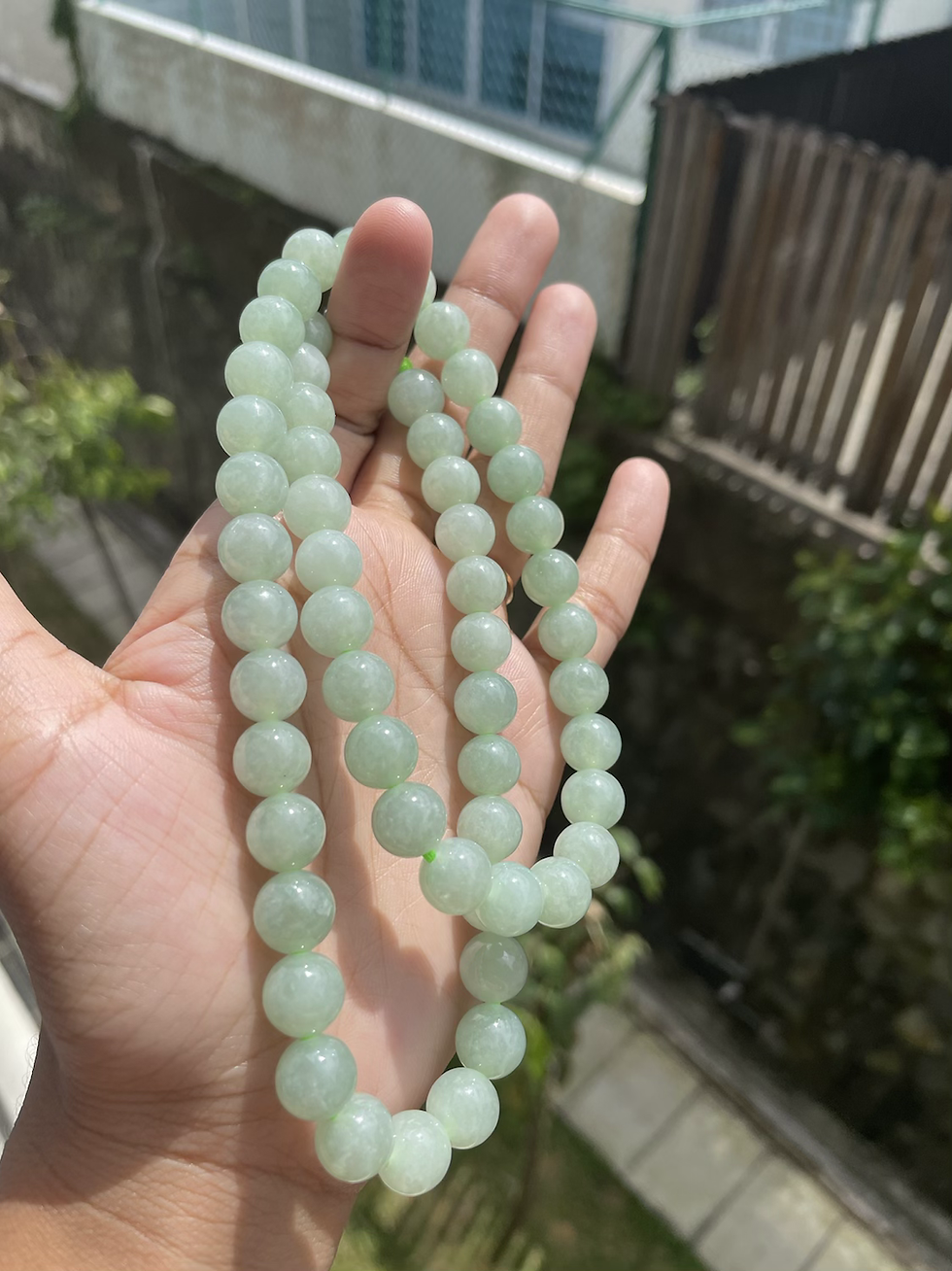 Thumbnail: Type A Jadeite Jade Necklace 