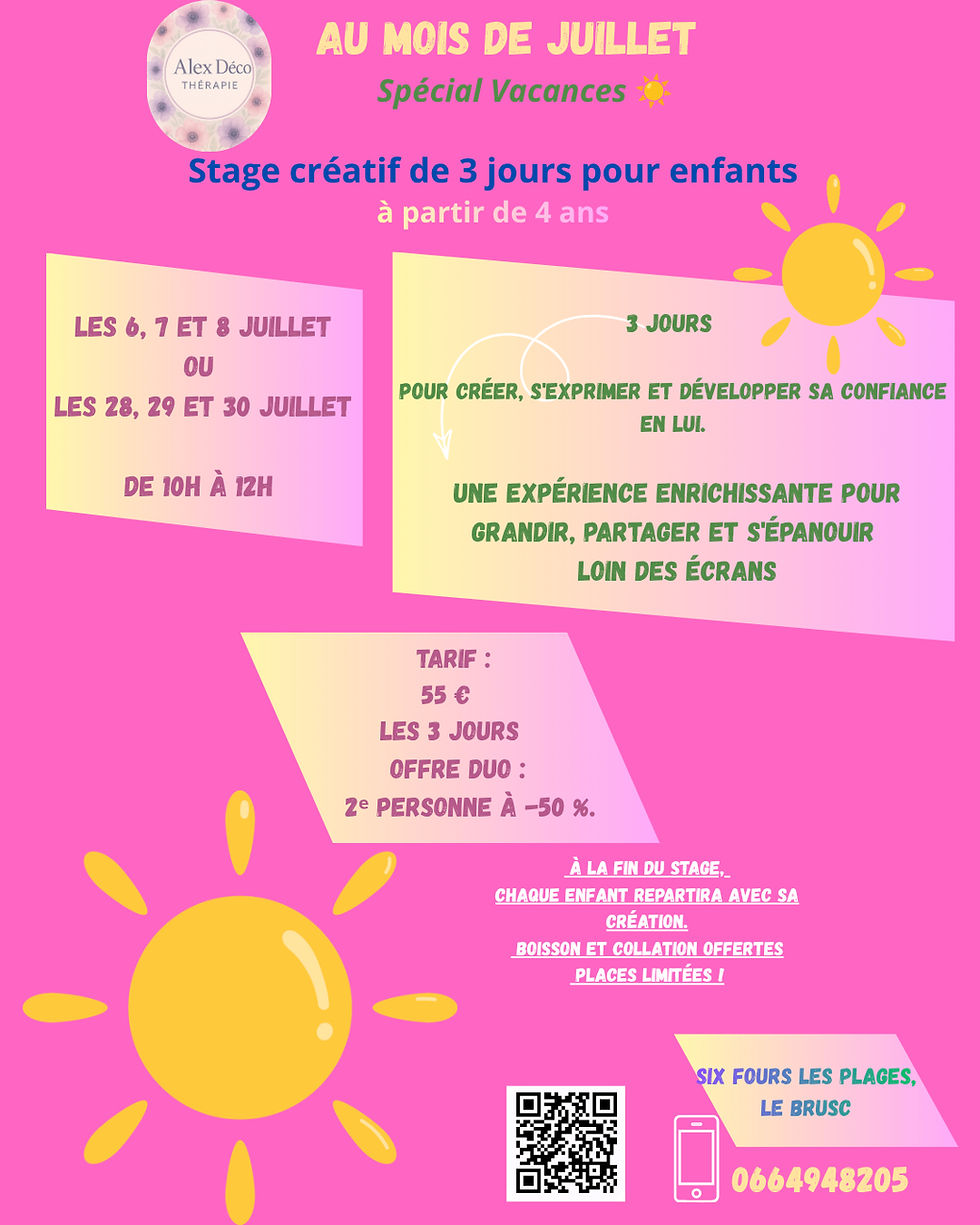 mini stage de 3 jours