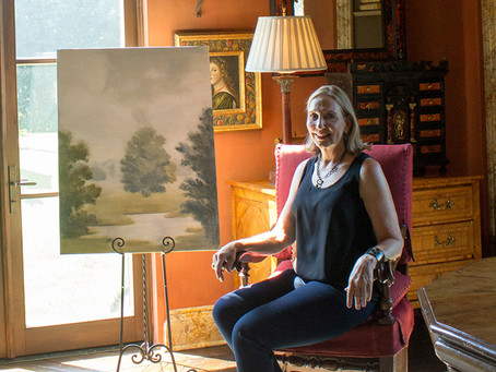 Designer breakfast featuring artwork by Charlotte Terrell