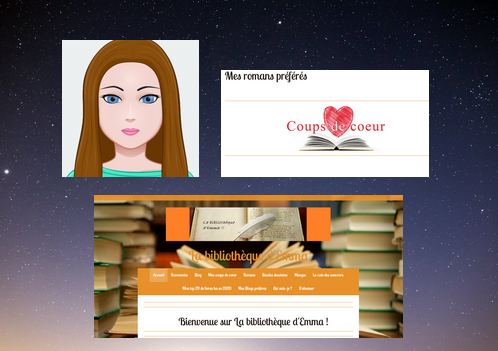 Présentation d'un blog → La bibliothèque d'Emma 📔📖 📚 