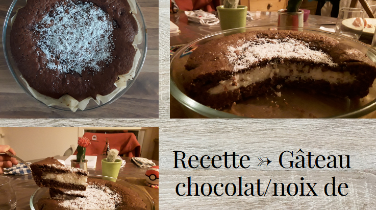 Recette → Gâteau chocolat/noix de coco !🥥 🍫