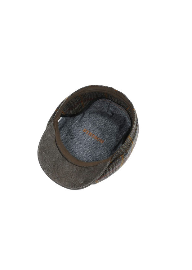 Thumbnail: STETSON BROWN-MOTTLED (256) MINTO FLAT CAP WITH EAR FLAPS (6840328)