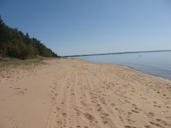 Plage de sable naturel