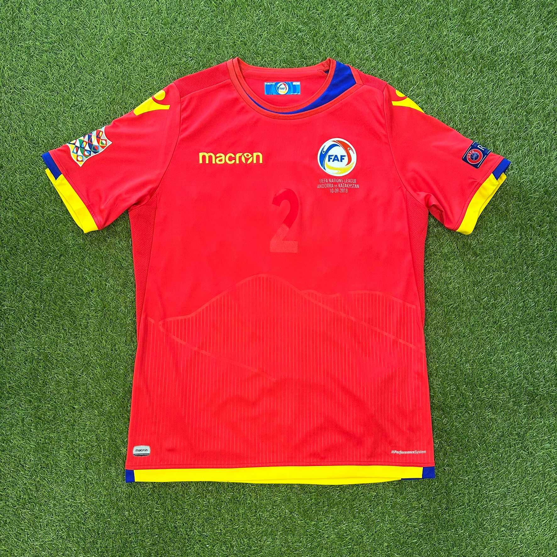 2018 - Andorra Nationalmannschaft - Heimtrikot - Christian Martinez - S