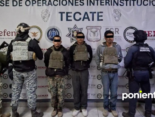 DETIENEN A TRES TRAS AGRESIÓN ARMADA CONTRA POLICÍAS EN TECATE