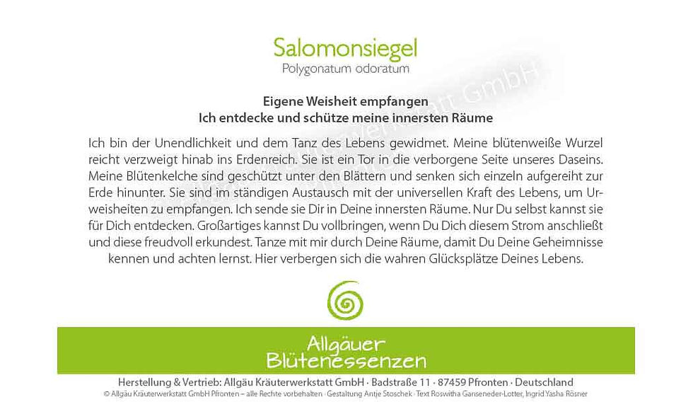 Miniaturbild: Salomonsiegel - Einzelblüten-Essenz