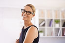 Smiling Professional Looking Woman