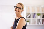 Smiling Professional Looking Woman