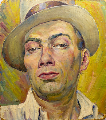 Автопортрет дизайнера Бориса Титова, 1930-е