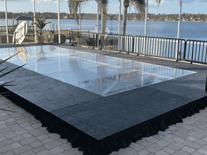 Looking to Hire Clear Perspex or Glass Stage for Your Film Shoot? On Tour Events Stocks Clear Stage