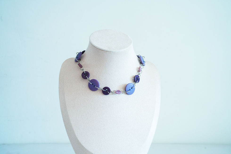 Thumbnail: Button Chokers - Purples