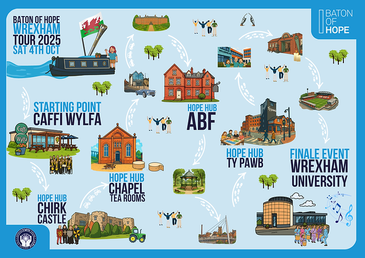 Baton of Hope Wrexham - Preview Tour Map.png