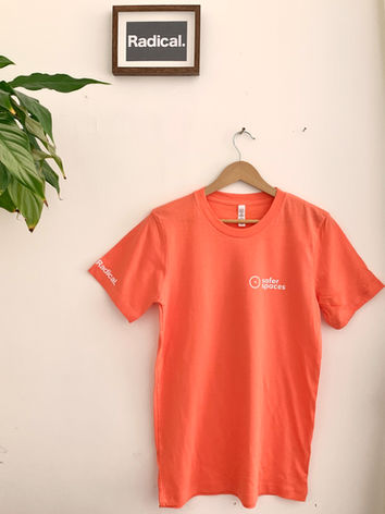 Front Orange T-Shirt - Safer Spaces