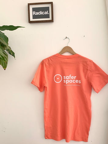 Back Orange T-Shirt - Safer Spaces
