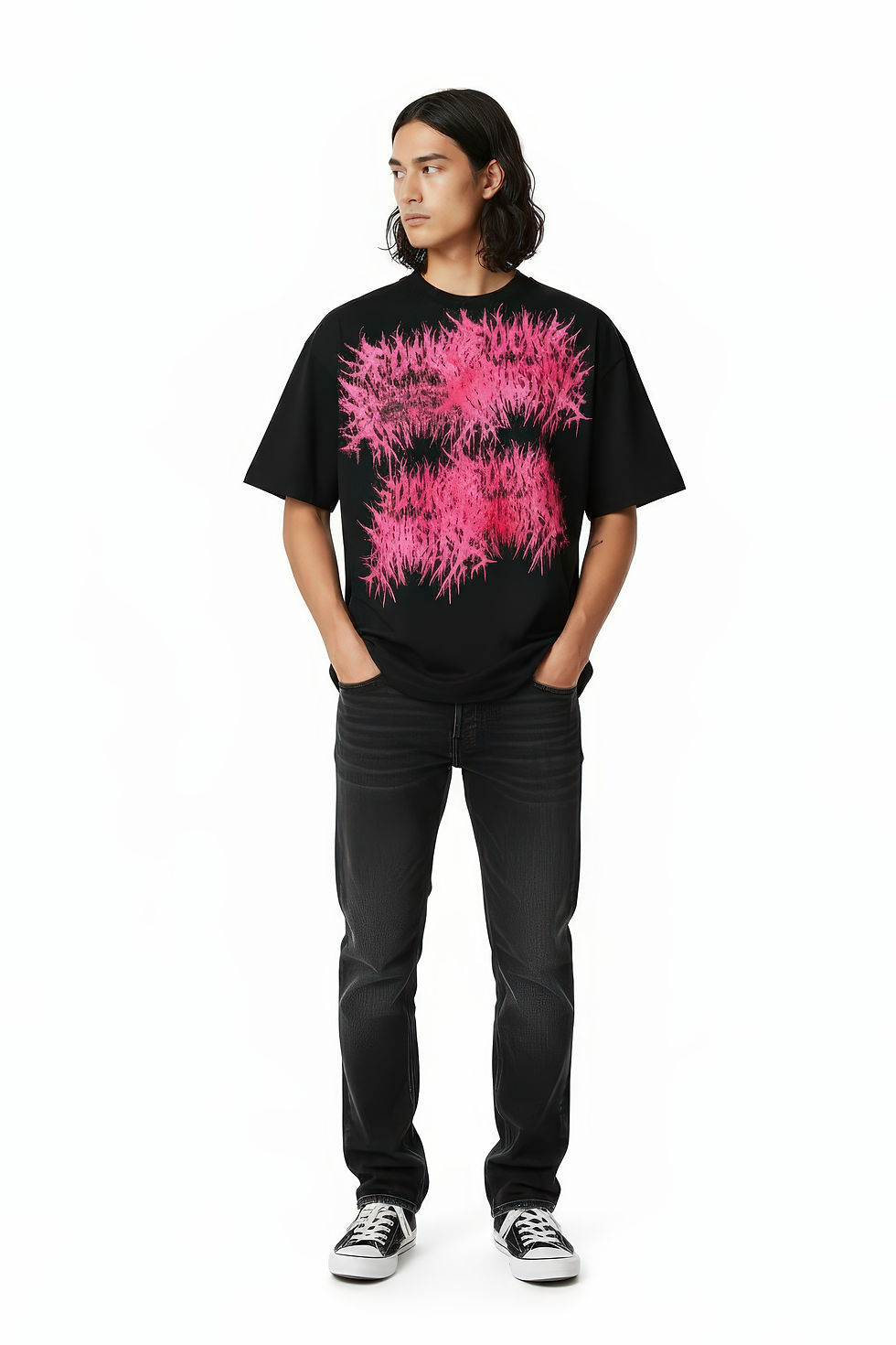 Küçük resim: “F*ck Industry” Black Tee