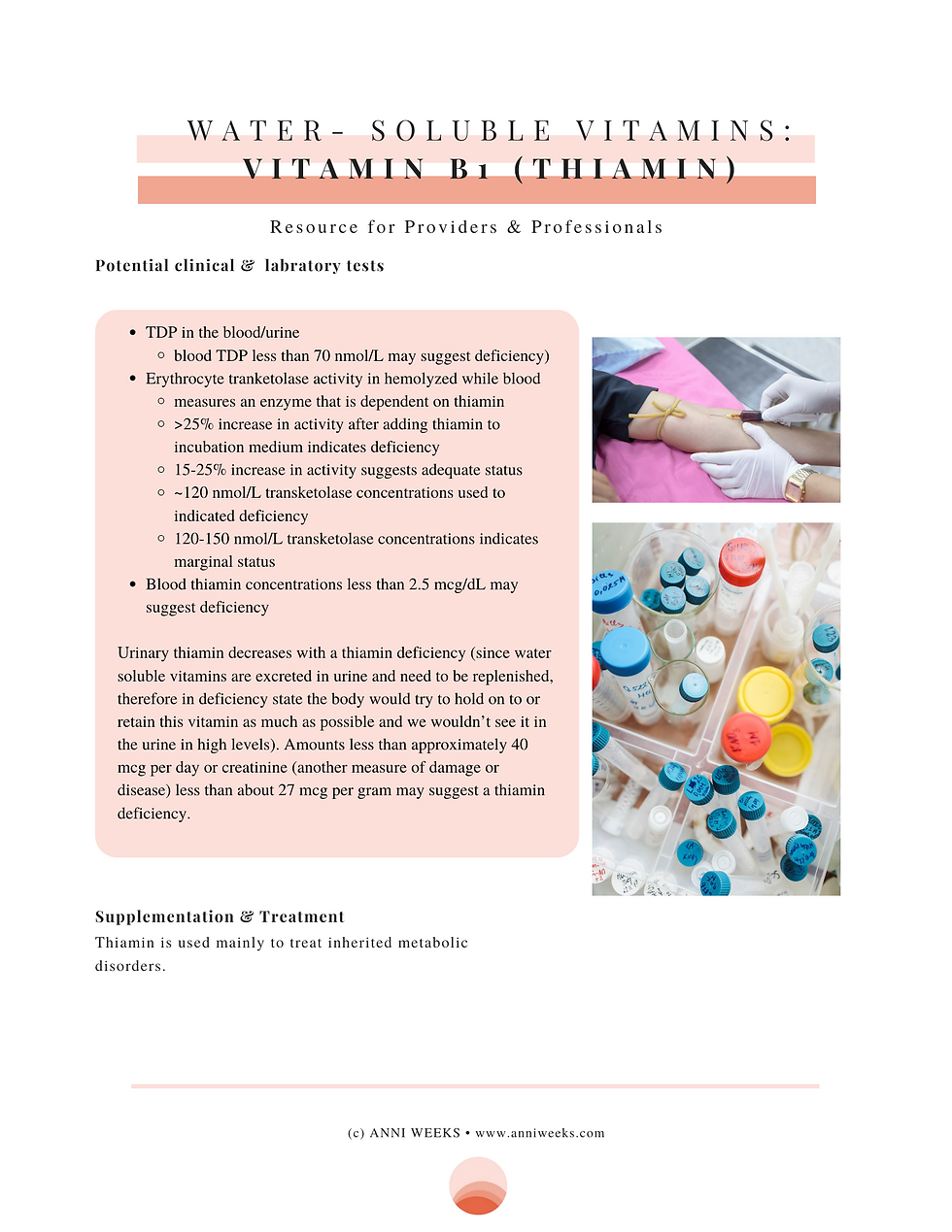 Thumbnail: Vitamin B1 (Thiamin)-Professional Resource