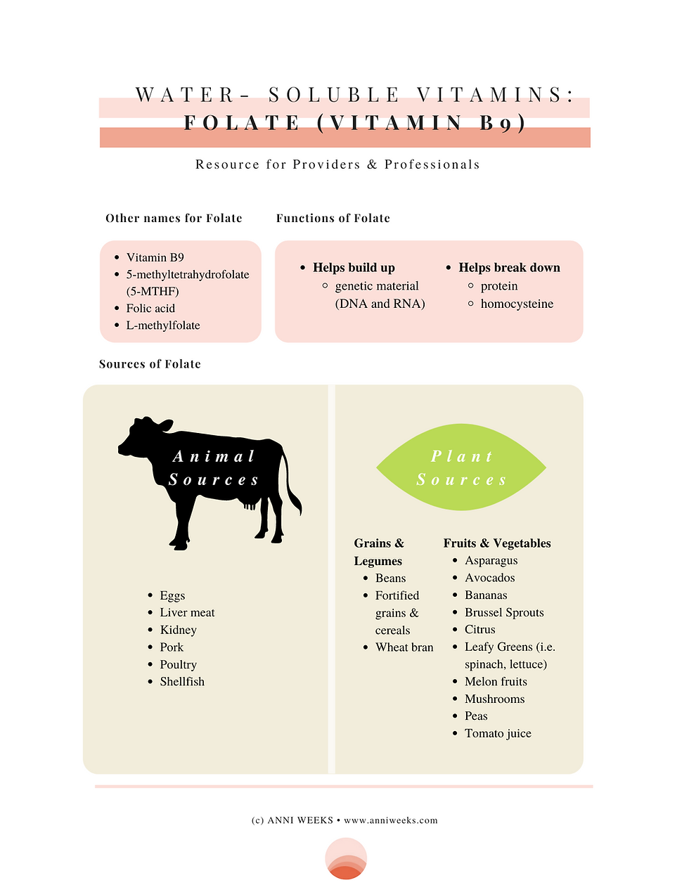 Thumbnail: Folate (Vitamin B9) Professional Reference