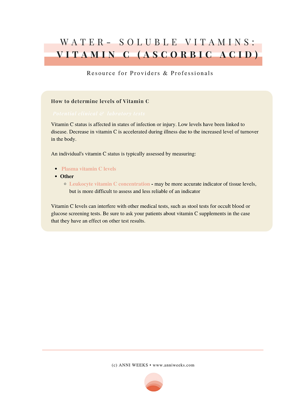 Thumbnail: Vitamin C (Ascorbic Acid) Professional Reference