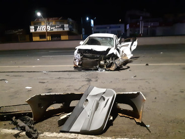 Motorista fica ferido em acidente na BR-373 em Ponta Grossa