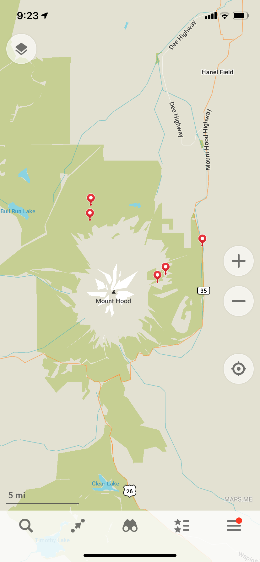 maps.me for landscape photographers