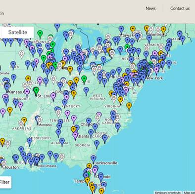 Amazing Latin Mass Global Search Map