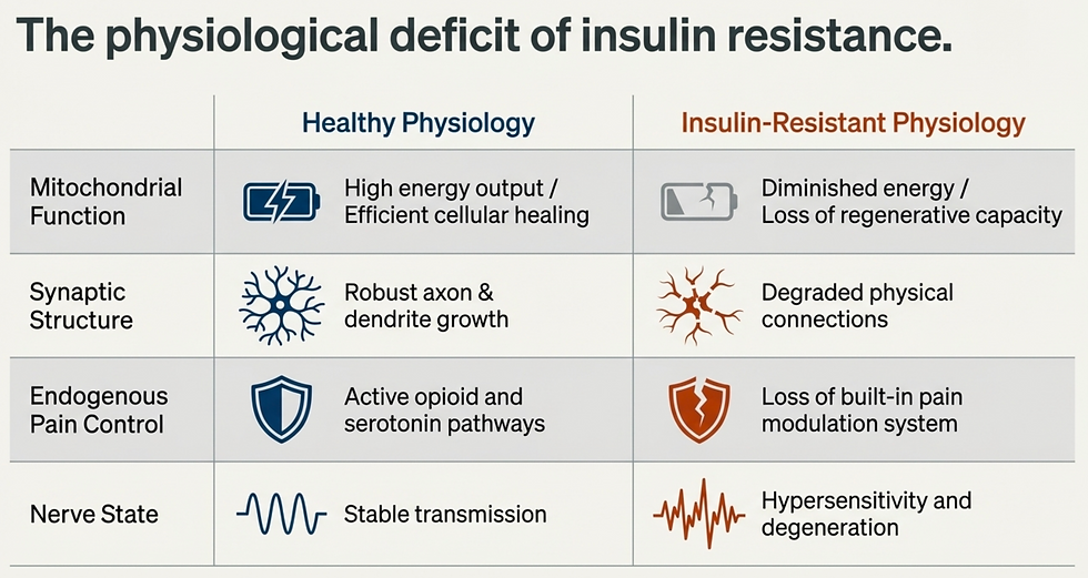 insulin resistance and chronic pain 
