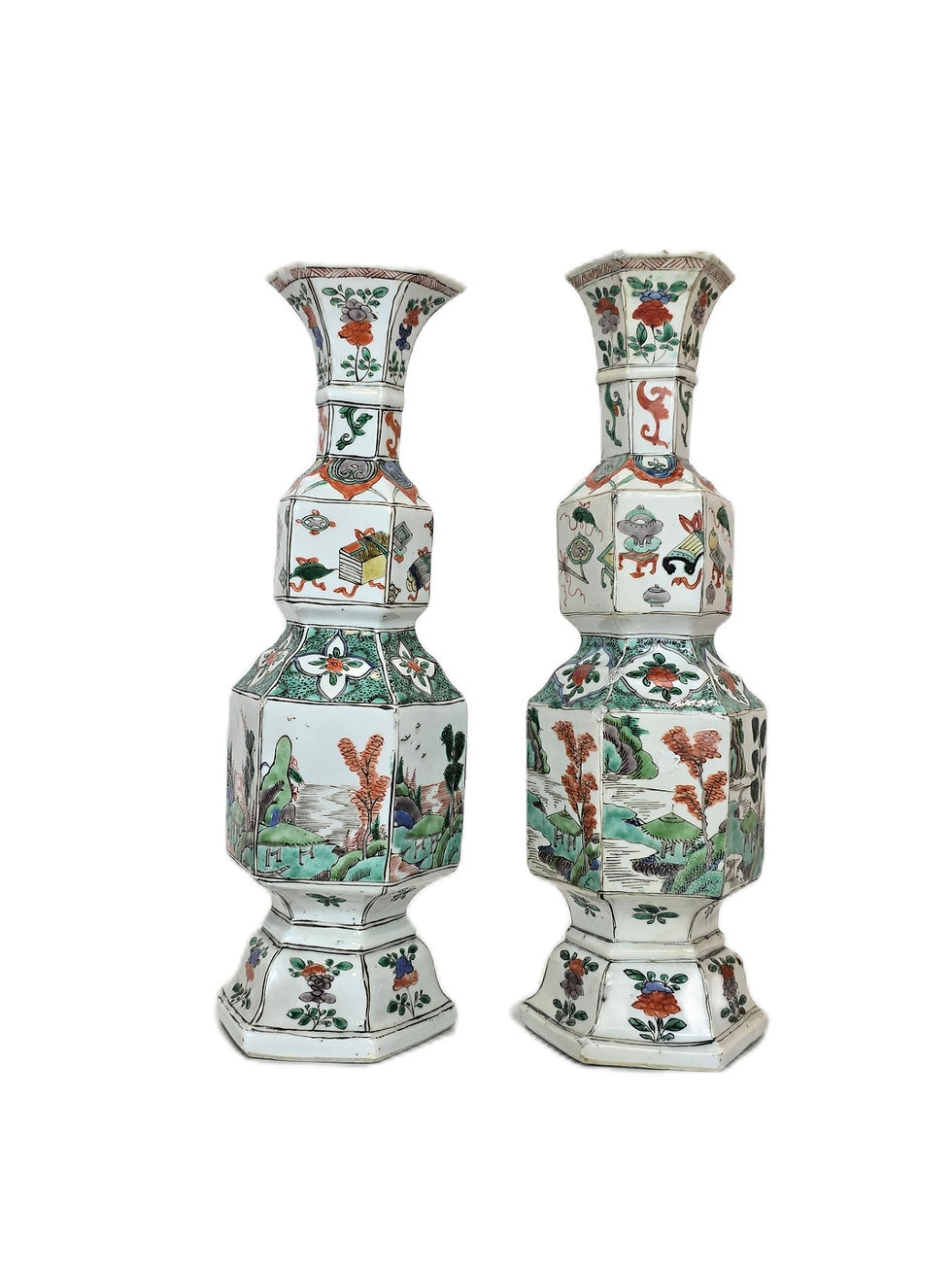 Miniatura: Kangxi (1662-1722) - Duas Jarras Família Verde