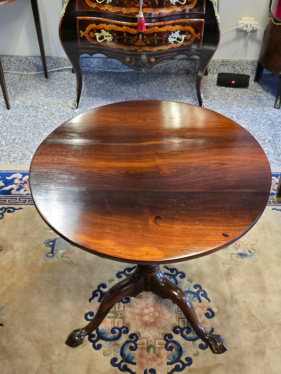 Miniatura: Mesa Pé-de-Galo D. José (1750-1777) em Pau-Santo Maciço