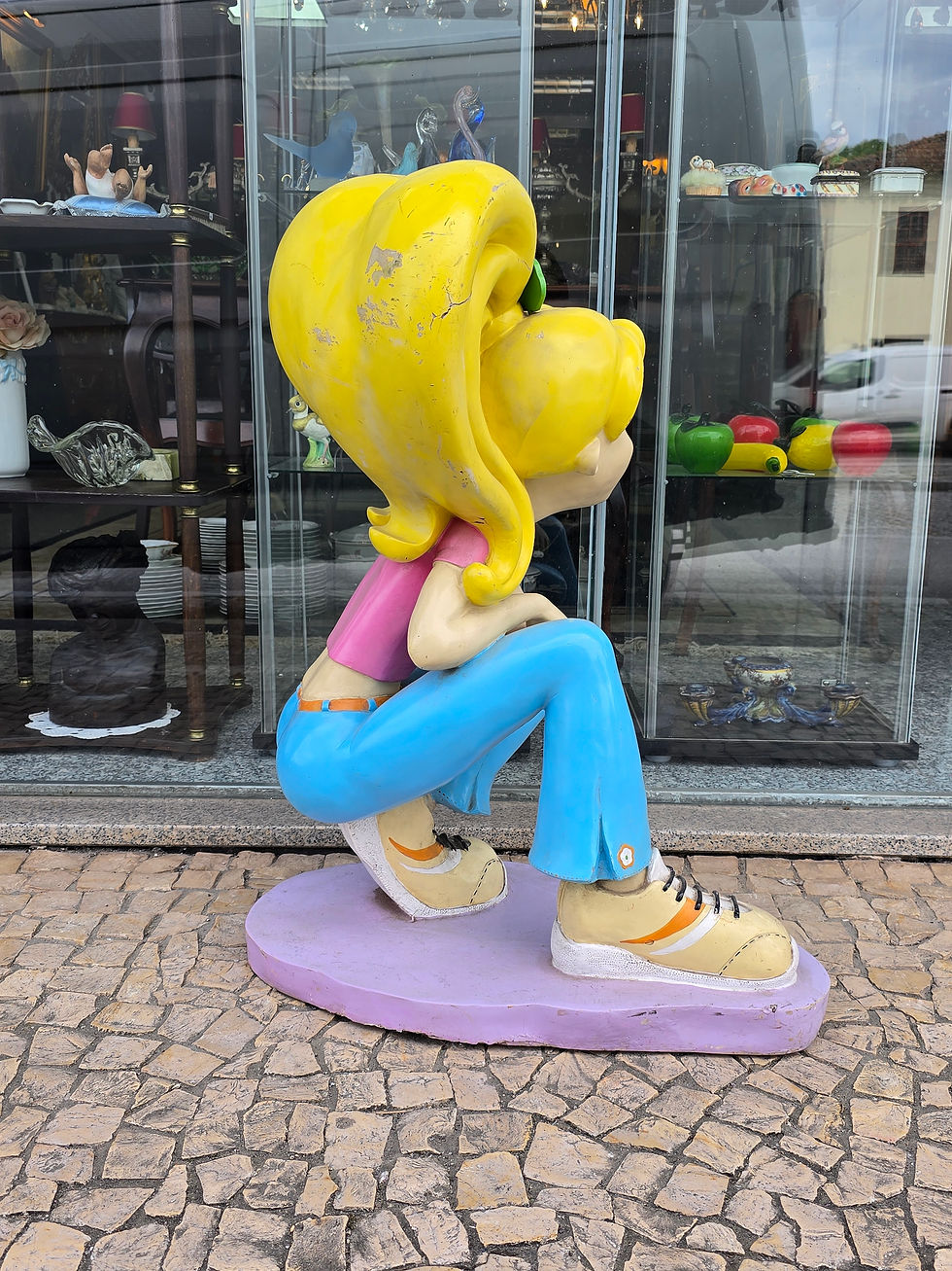 Miniatura: Polly Pocket - Boneca Antiga em Fibra de Vidro