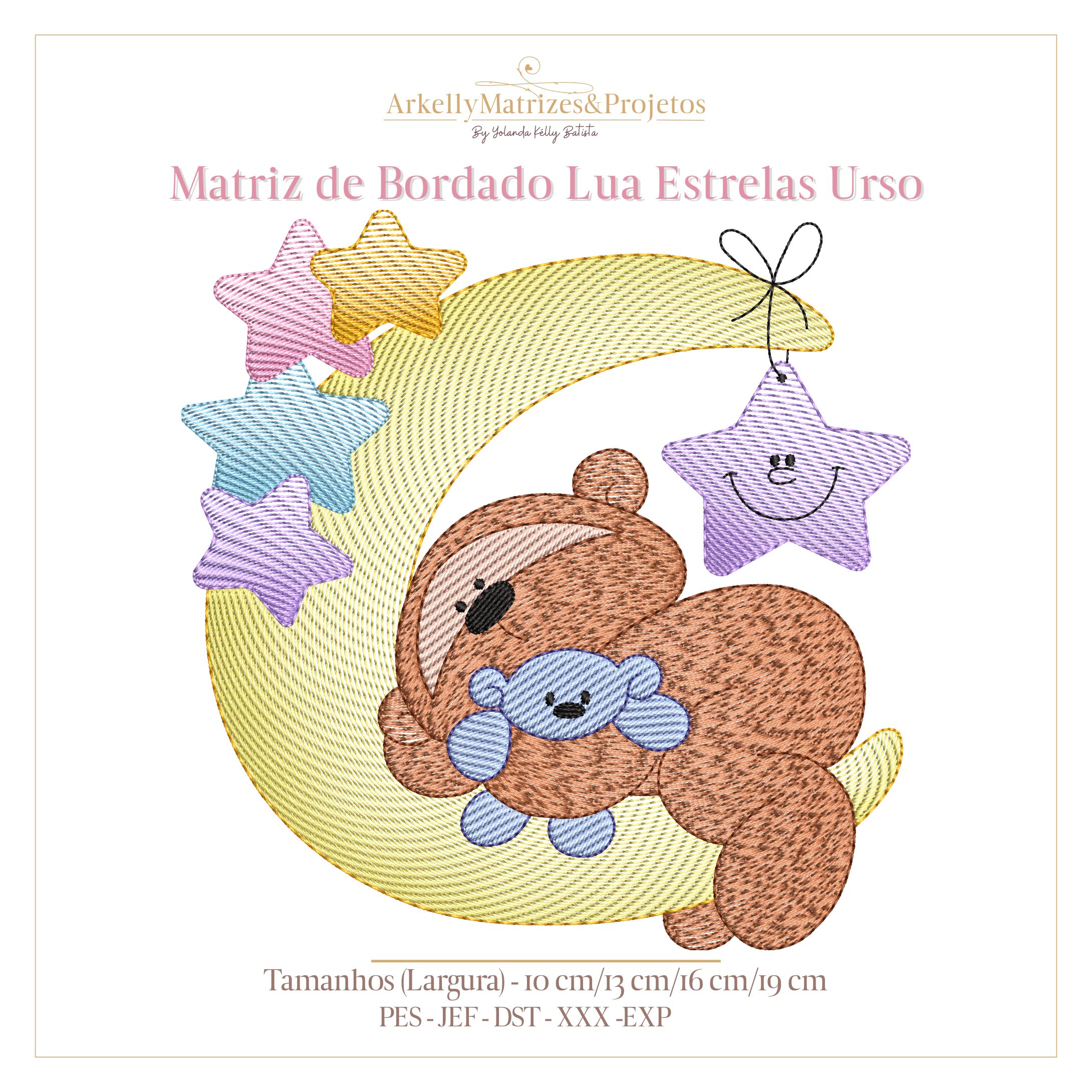 Matriz Ursinho Lua Estrelas