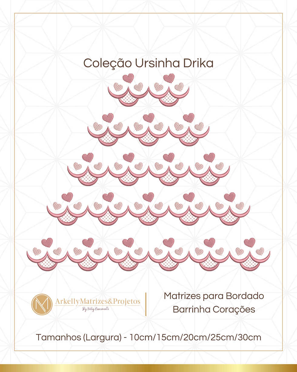 Miniatura: Matrizes de Bordado - Coleção Ursinha Drika